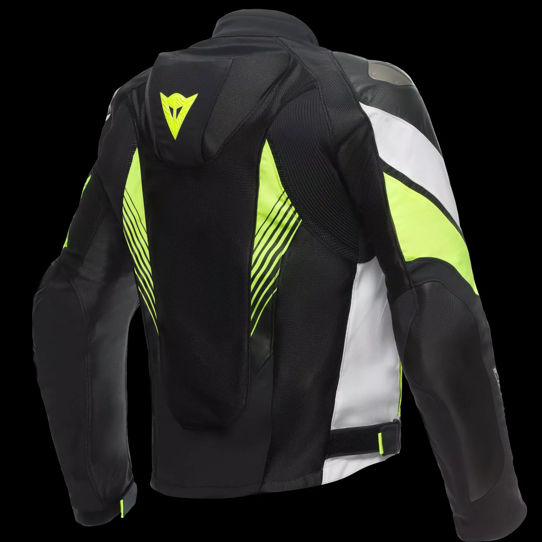 Dainese SUPER RIDER 2 ABSOLUTESHELL™ JACKET BLACK/WHITE/FLUO-YELLOW Sale