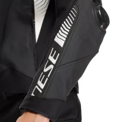 Dainese SUPER SPEED 4 - PERFORIERTE LEDER-MOTORRADJACKE HERREN BLACK/TIBETAN PLATINUM/WHITE Online