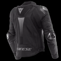 Dainese SUPER SPEED 4 LEATHER JACKET BLACK-MATT/CHARCOAL-GRAY Sale