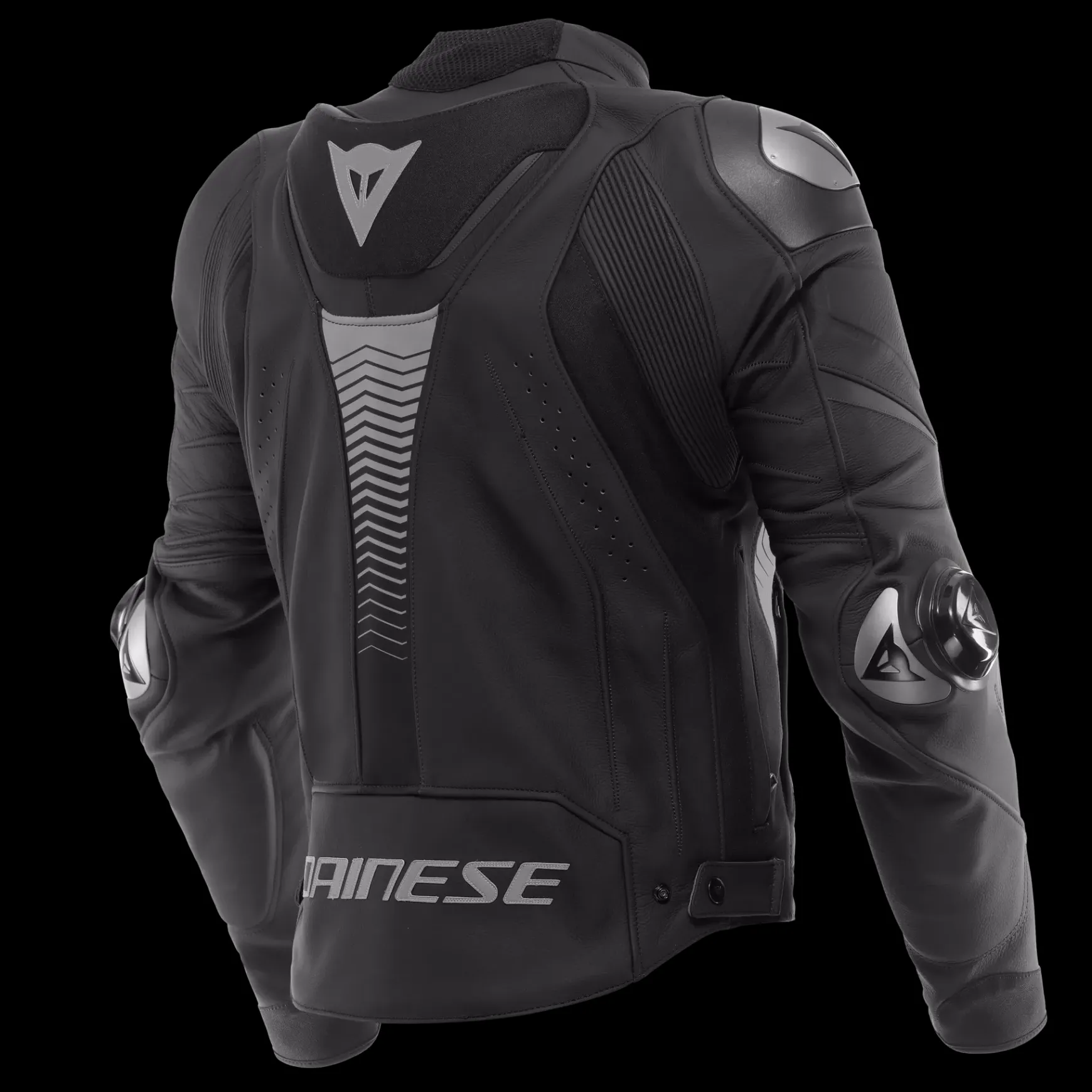 Dainese SUPER SPEED 4 LEATHER JACKET BLACK-MATT/CHARCOAL-GRAY Sale