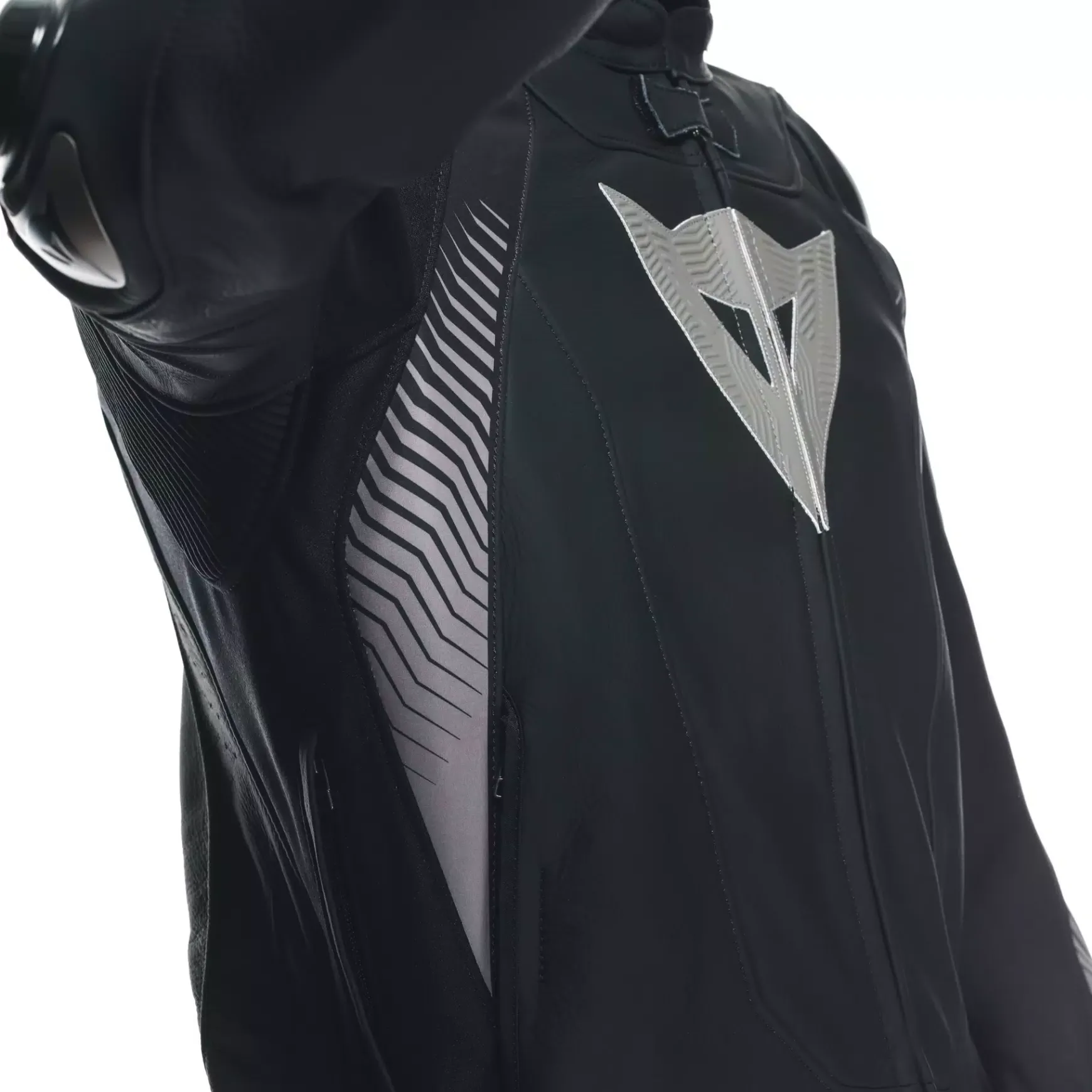 Dainese SUPER SPEED 4 LEATHER JACKET BLACK-MATT/CHARCOAL-GRAY Sale