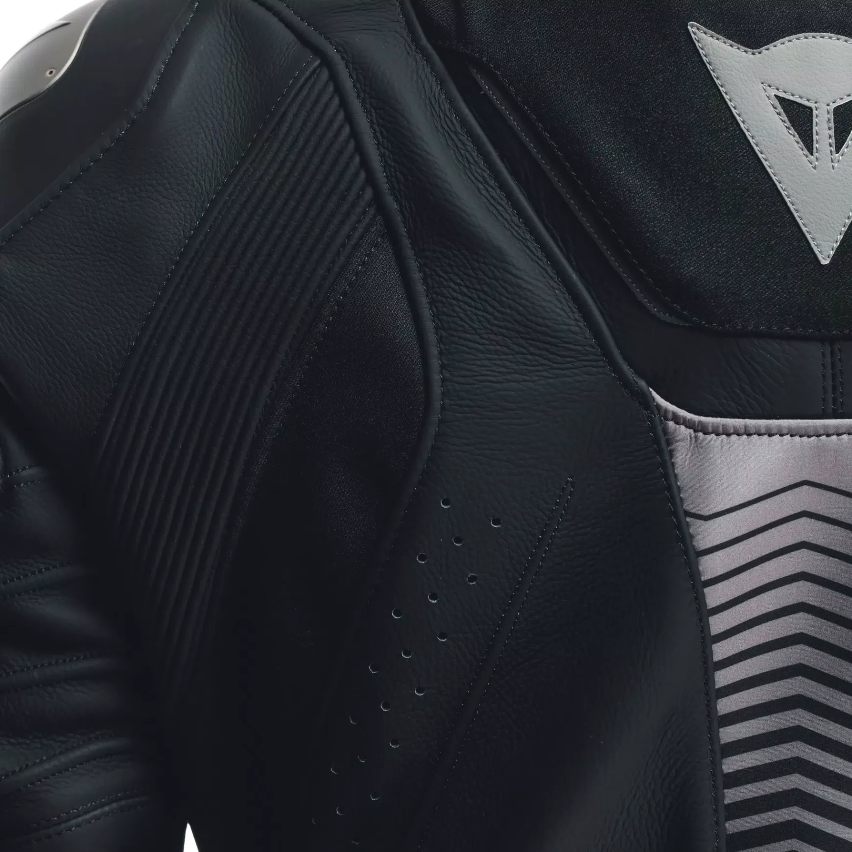 Dainese SUPER SPEED 4 LEATHER JACKET BLACK-MATT/CHARCOAL-GRAY Sale