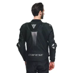 Dainese SUPER SPEED 4 LEATHER JACKET BLACK-MATT/CHARCOAL-GRAY Sale