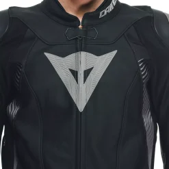 Dainese SUPER SPEED 4 LEATHER JACKET BLACK-MATT/CHARCOAL-GRAY Sale