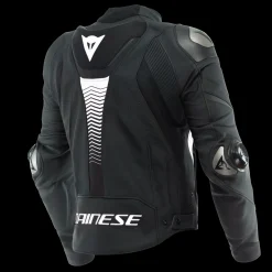 Dainese SUPER SPEED 4 LEATHER JACKET BLACK-MATT/WHITE New