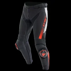 Dainese SUPER SPEED - MOTORRADHOSE AUS LEDER HERREN BLACK/WHITE/RED-FLUO