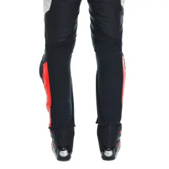 Dainese SUPER SPEED - MOTORRADHOSE AUS LEDER HERREN BLACK/WHITE/RED-FLUO
