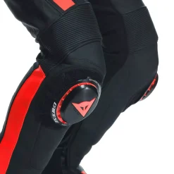Dainese SUPER SPEED - MOTORRADHOSE AUS LEDER HERREN BLACK/WHITE/RED-FLUO