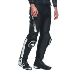 Dainese SUPER SPEED LEATHER PANTS BLACK/WHITE Outlet