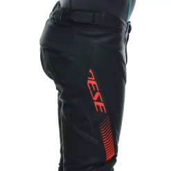 Dainese SUPER SPEED LEATHER PANTS BLACK/RED-FLUO Best