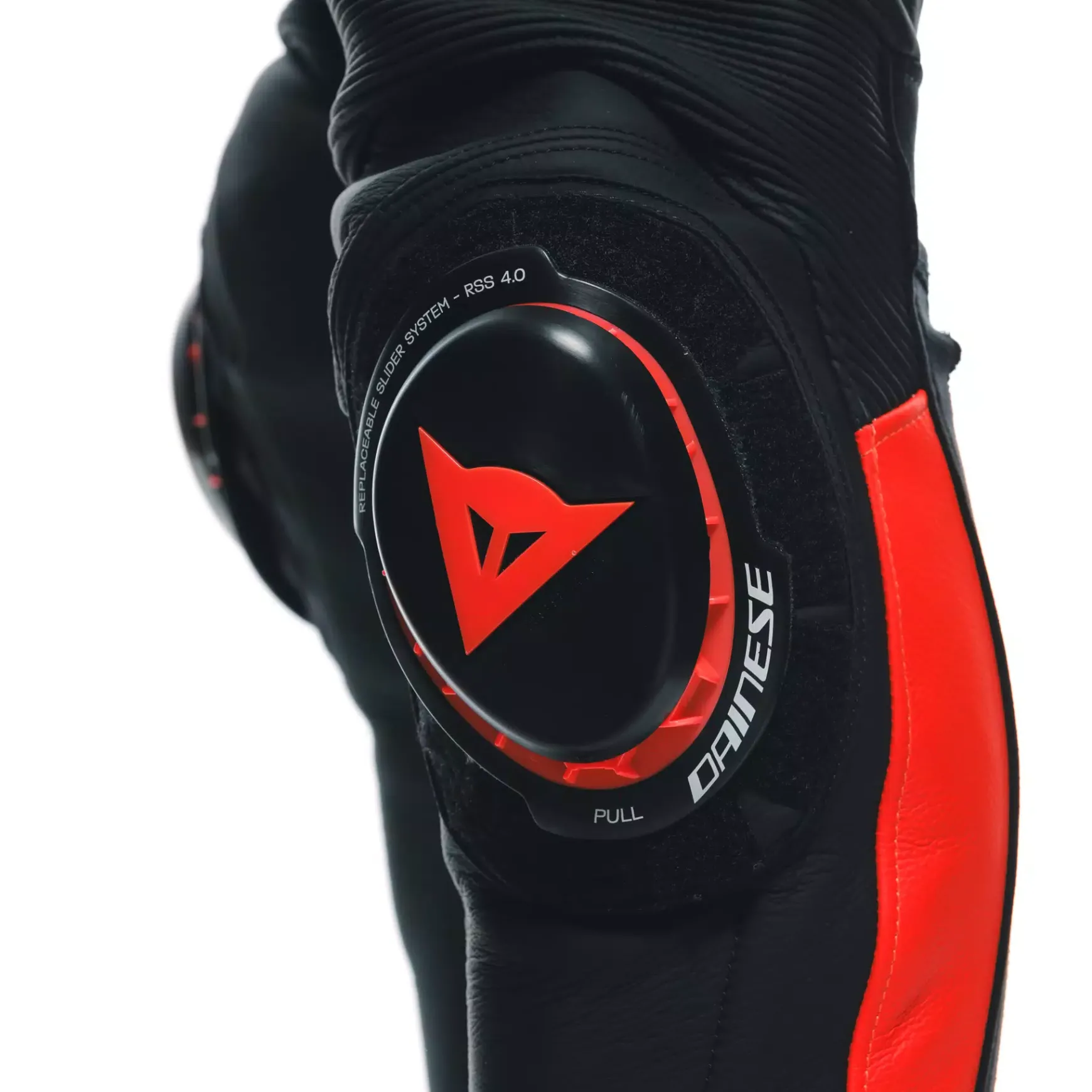 Dainese SUPER SPEED LEATHER PANTS BLACK/RED-FLUO Best