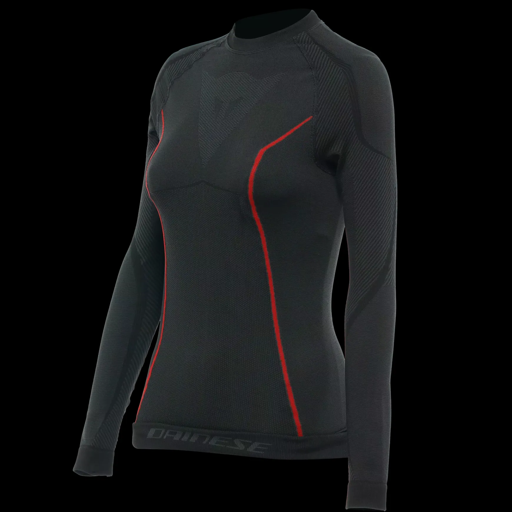 Dainese THERMO LS THERMOSHIRT FÜR DAMEN BLACK/RED Clearance