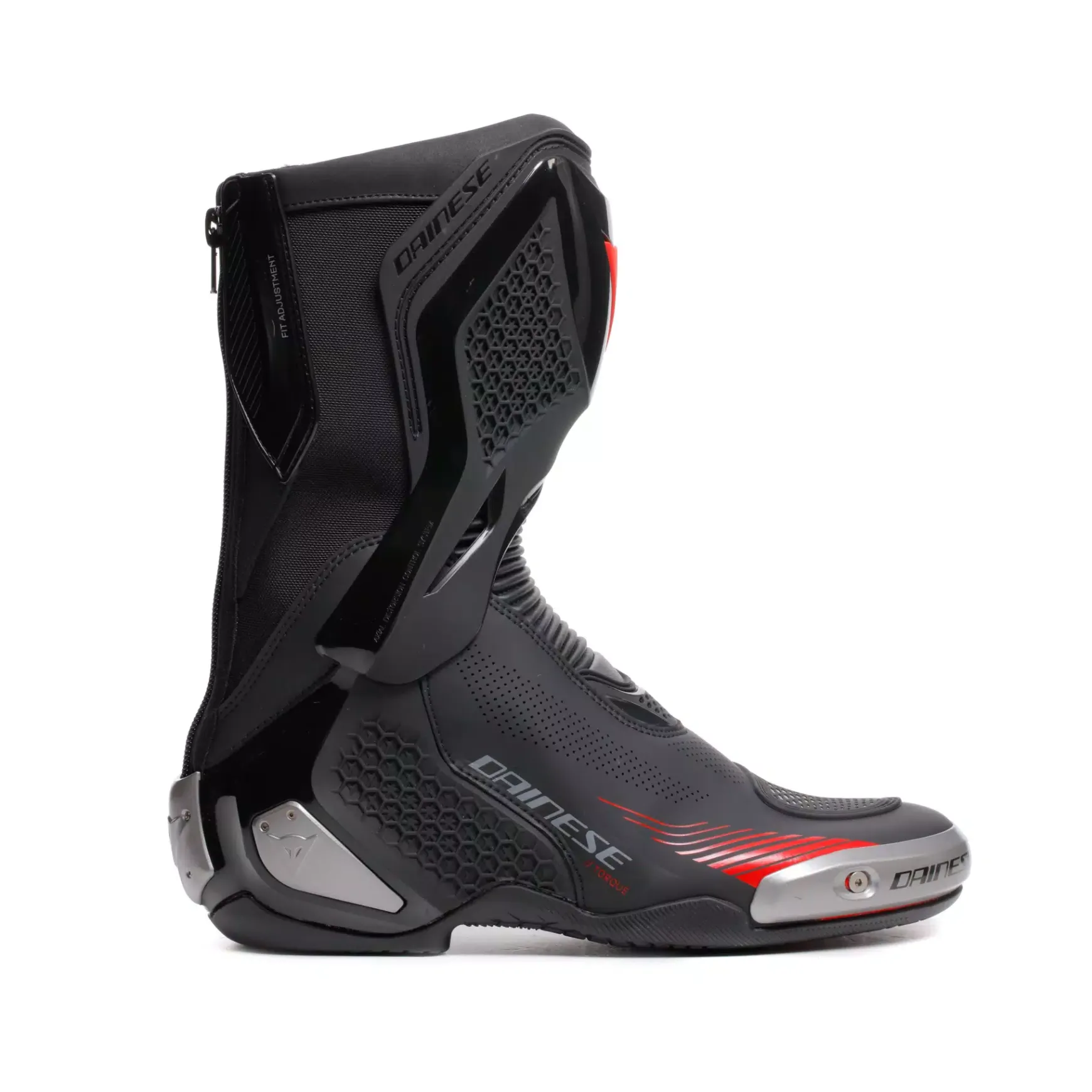 Dainese TORQUE 4 AIR - RACING- UND STRASSENSTIEFEL SOMMER HERREN BLACK/RED-LAVA Hot