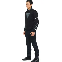 Dainese VELOCE D-DRY® JACKET BLACK/CHARCOAL-GRAY/WHITE Outlet