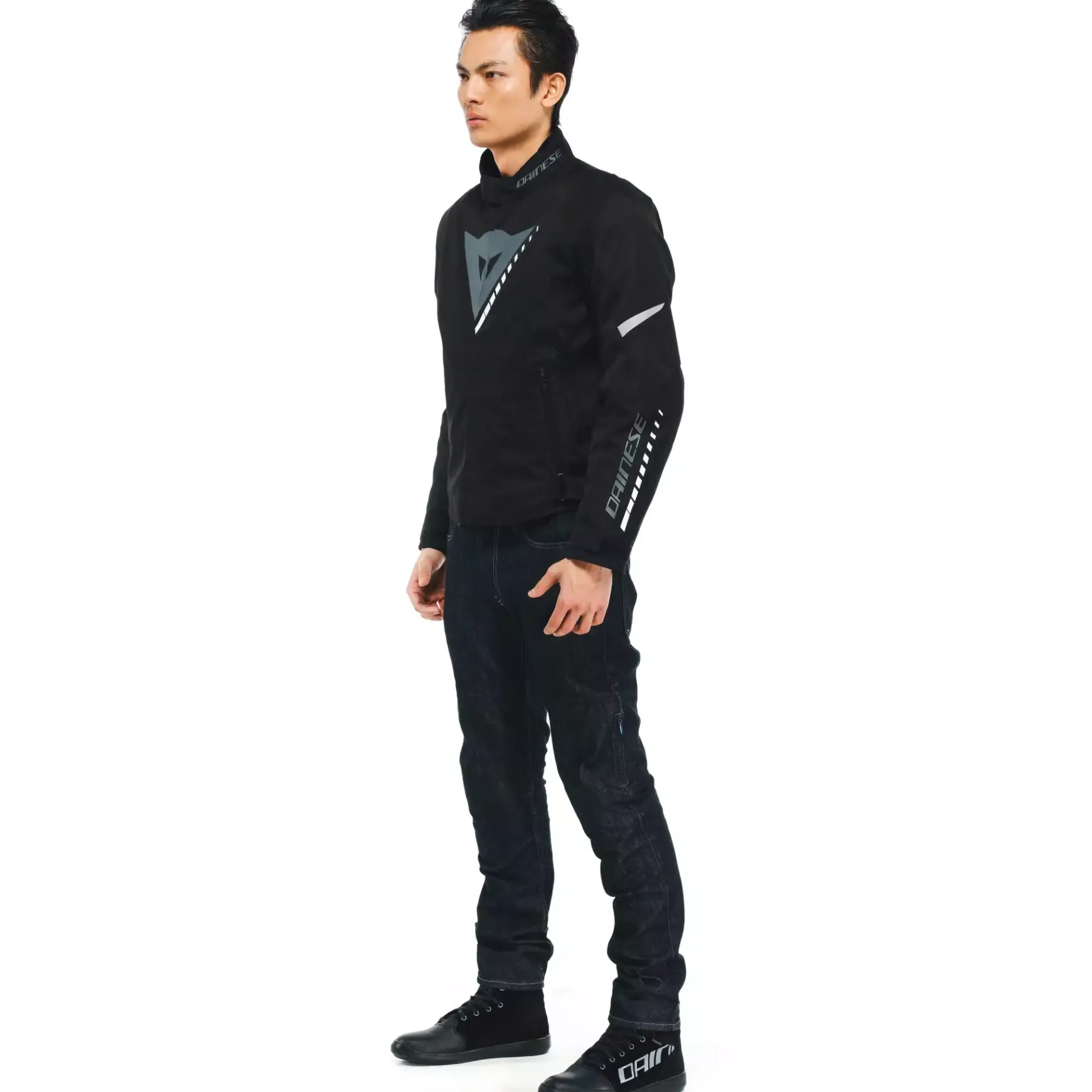 Dainese VELOCE D-DRY® JACKET BLACK/CHARCOAL-GRAY/WHITE Outlet