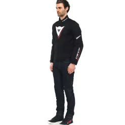 Dainese VELOCE D-DRY® JACKET BLACK/WHITE/LAVA-RED Outlet