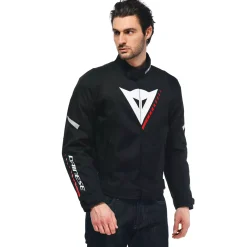 Dainese VELOCE D-DRY® JACKET BLACK/WHITE/LAVA-RED Outlet