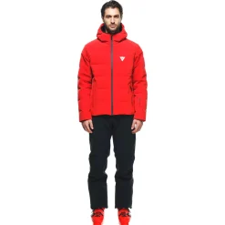 Dainese WASSERDICHTE SKIDAUNENJACKE FÜR HERREN FIRE-RED Best